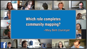 Which role completes community mapping?